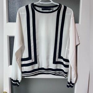 Black and white L.A.M.B. blouse size L